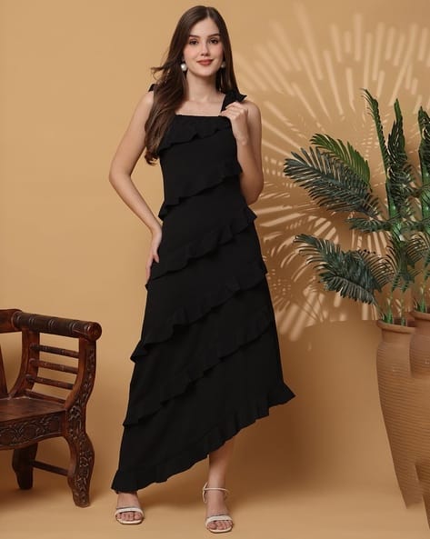 Women Square-Neck Bodycon Dress