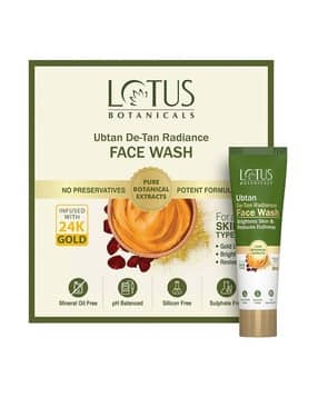 Ubtan De-Tan Radiance Face Wash Infused with 24K Gold