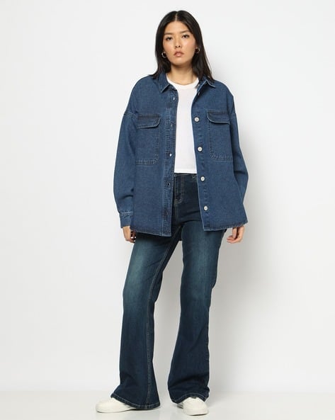 DeuxiemeClasse　DENIMIST DENIM BIG JACKET Buy YOUSTA Women Oversized Denim Jacket Online | Ajio.com