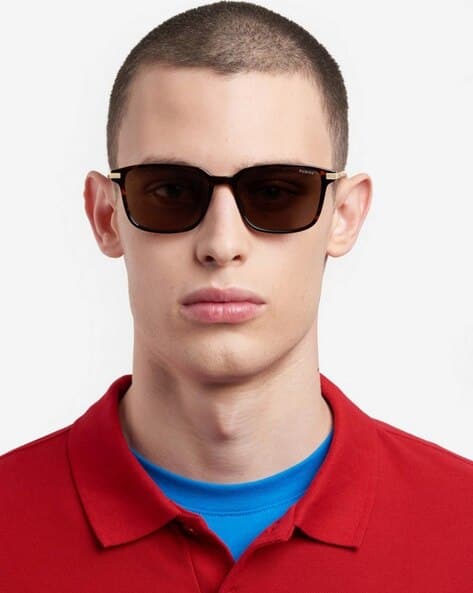 POLAROID Square Full Rim Polarized Sunglasses