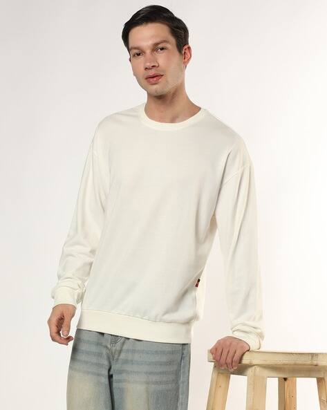 Buda Jeans Co Men Crew-Neck Oversized Fit Sweatshirt
