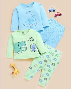 toonyport Girls Pack of 2 Graphic Pants with Top Set-picture-17