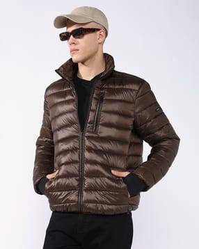 gas Regular Fit Sport Padded Puffer Jacket with Signature Branding-picture-15