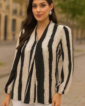 Women Striped Regular Fit Top