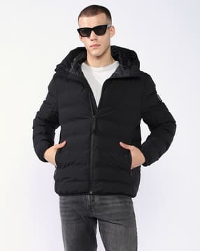 gas Regular Fit Padded Jacket with Signature Branding-picture-16