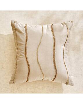 home centre Embellished Square-Shaped Cushion Cover- 16" x 16"-picture-15