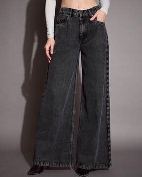 Women High-Rise Straight Fit Cotton Jeans