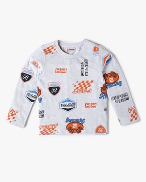yousta Boys Printed Regular Fit Round-Neck T-Shirt-picture-15