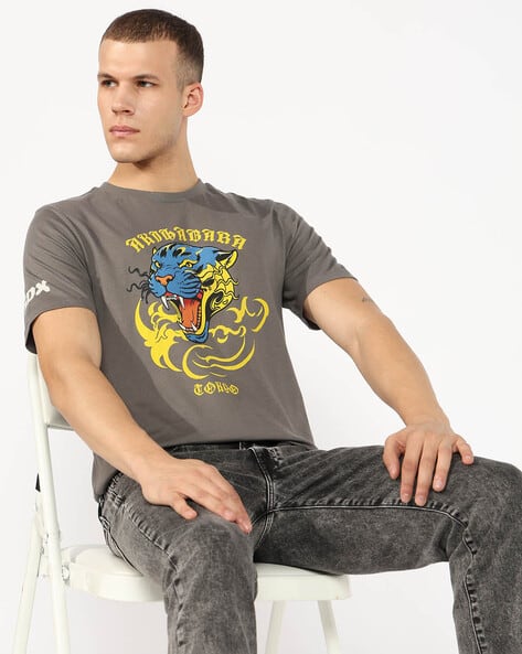 SUPERDRY Roaring Pant Her Regular Fit Crew-Neck T-Shirt