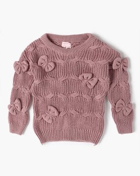 playday Girls Ribbed Sweater with Bow-picture-25