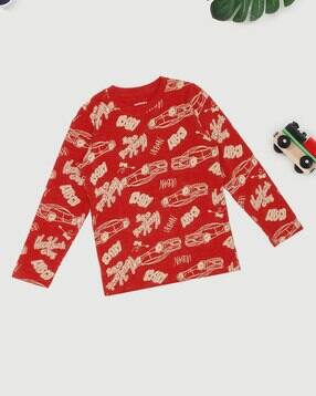 pantaloons junior Boys Graphic Print Regular Fit Round-Neck T-Shirt-picture-11