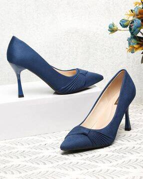 flat n heels Women Pointed-Toe Pumps with Bow Accent-picture-39