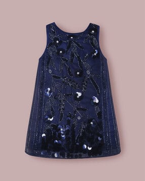 cherry crumble by nitt hyman Girls Embellished A-Line Dress-picture-49