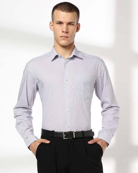 JOHN PLAYERS Men Checked Regular Fit Shirt