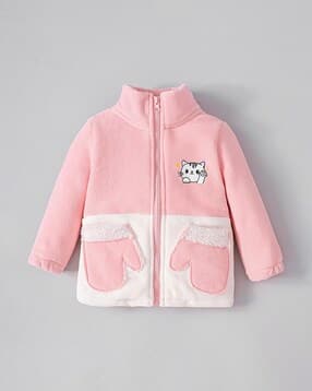 hopscotch Girls Colourblock Full-Sleeve Bomber Jacket-picture-21