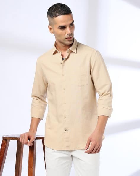 NETPLAY Men Slim Fit Shirt with Patch Pocket