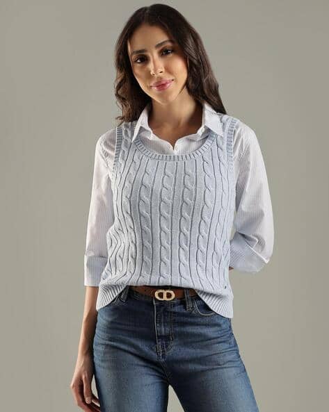 TOMMY HILFIGER Women Susie Cable-Knit Sweater