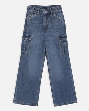 allen solly Girls Mid Rise Cotton Jeans-picture-16