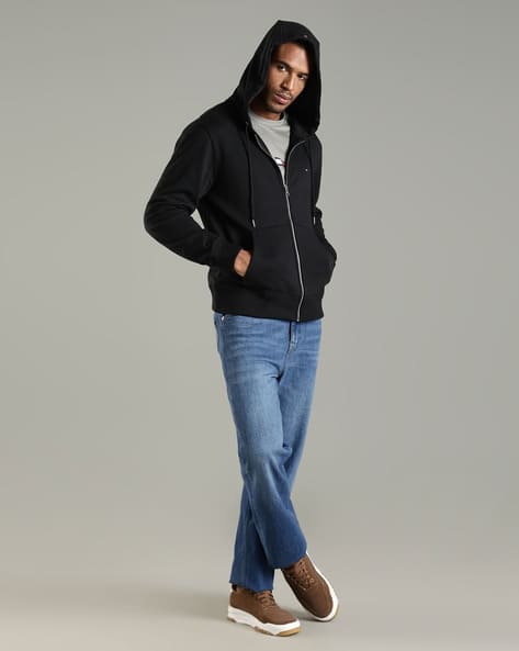 Buy TOMMY HILFIGER Essential Zip-Front Hoodie Online | Ajio.com