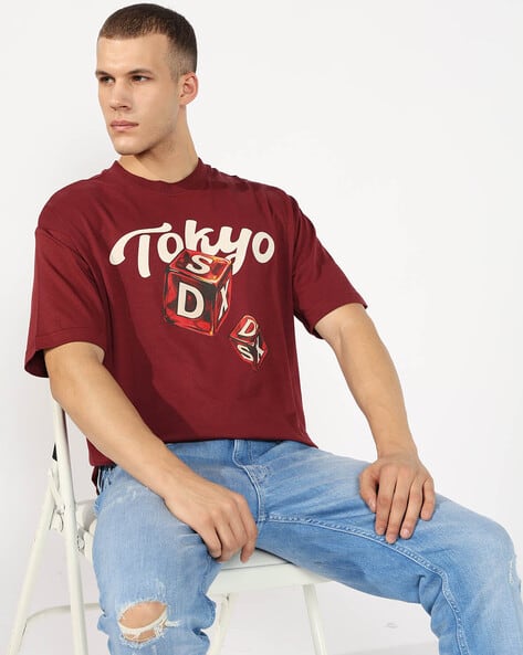SUPERDRY Dice Print Regular Fit Crew-Neck T-Shirt