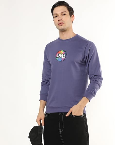 Buda Jeans Co Men Graphic Print Regular Fit Sweatshirt