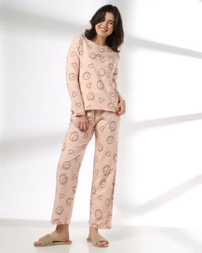 rio Women Printed Cotton T-Shirt & Pyjamas Set-picture-49