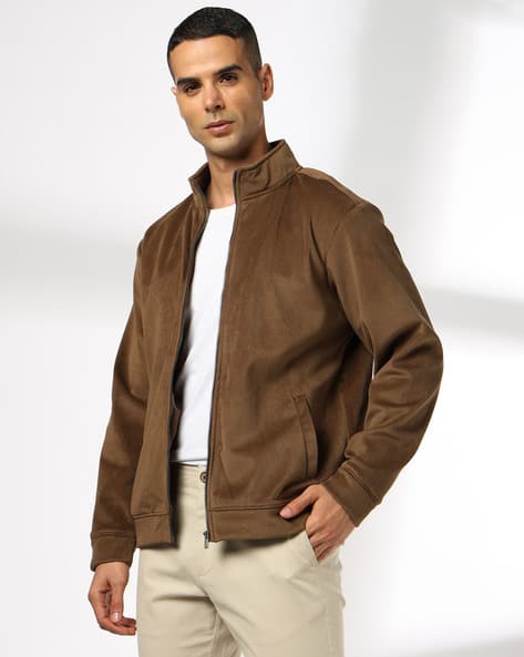 NETPLAY Men Geometric Structure Regular Fit Jacket