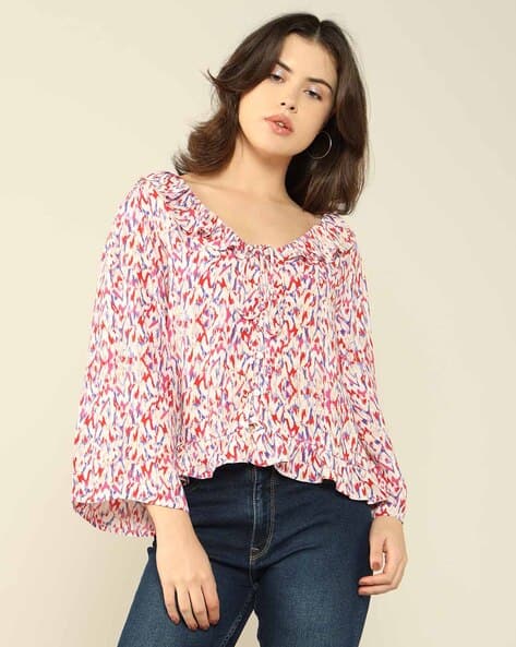 Lee Cooper Women Printed Regular Fit Top