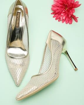flat n heels Women Patterned Pointed-Toe Pumps-picture-1
