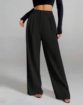 buda jeans co Women Relaxed Fit High-Rise Trousers-picture-11