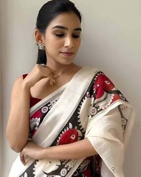 Women Pure Mulmul Cotton Saree 