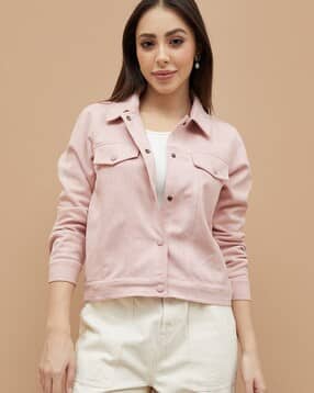 fame forever by lifestyle Women Regular Fit Spread-Collar Jacket-picture-11