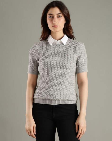 TOMMY HILFIGER Women Jenny Cable-Knit Pullover