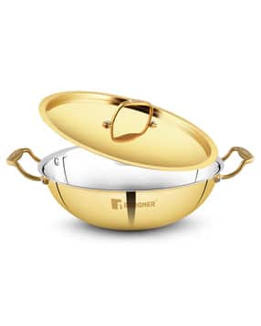 bergner Stainless Steel Kadai with Lid-picture-5