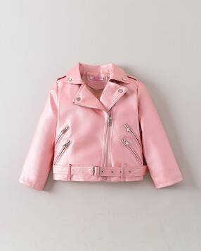 hopscotch Girls Graphic Zip Front Biker Jacket-picture-24