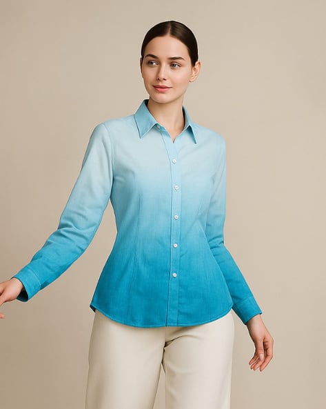 Fyre Rose Women Regular Fit Spread-Collar Shirt