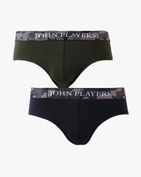 john players Men Pack of 2 Briefs with Sublimation Waistband-picture-23