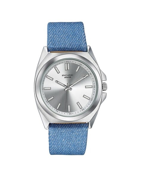 SONATA Men Poze Drop 6 Analogue Watch with Leather Strap-SP70081SL01W