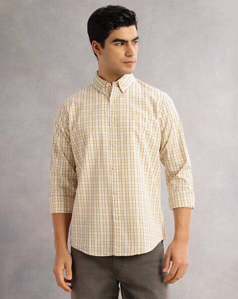 THOMAS SCOTT Men Checked Slim Fit Cotton Shirt