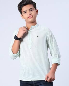 v-mart Boys Stripes Regular Fit Shirt-picture-12