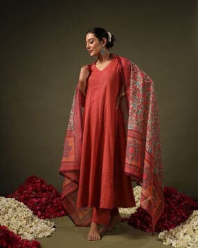 nyrika Women Floral Print Flared Kurta Set-picture-41