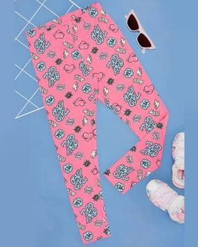 pantaloons junior Women Typographic Print Basic Leggings -picture-11