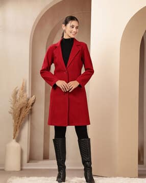 nayam by lakshita Women Regular Fit Coat with Lapel Collar-picture-34