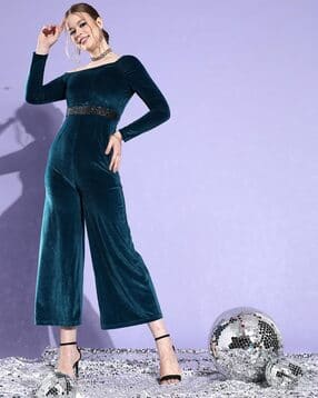 miss chase Regular Velvet Jumpsuit-picture-47