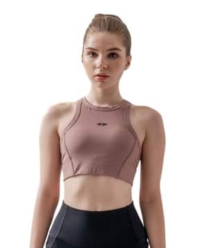 strch Men Ribbed Medium Padded Sports Bra-picture-10