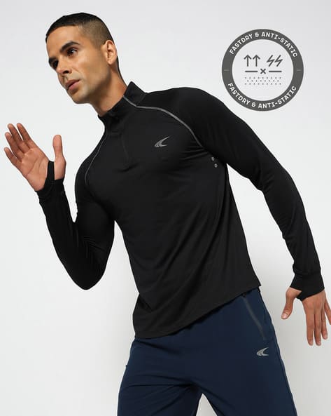 PERFORMAX Men Regular Fit High-Neck Sweatshirt