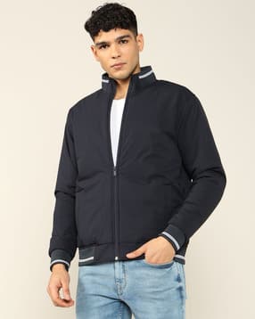lee cooper Men Regular Fit Zip-Front Bomber Jacket-picture-46
