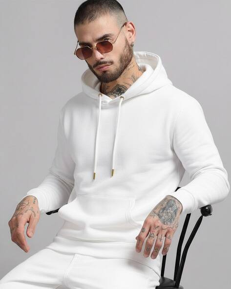 Buy NEONOMAD Men Regular Fit Hoodie with K Online | Ajio.com