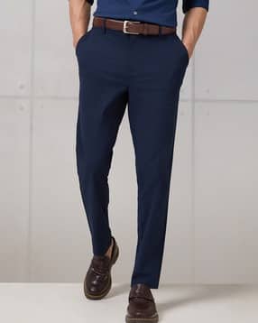 technosport Men Straight Fit Flat-Front Trousers-picture-37
