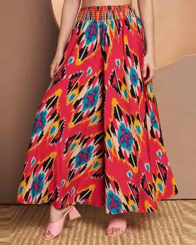 Women Printed Flared Skirt